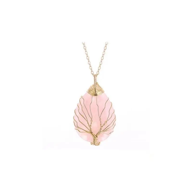 Amethyst Tree of Life Necklace — Spiritual Healing & Inner Peace Pendant HanTang Style