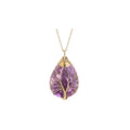 Amethyst Tree of Life Necklace — Spiritual Healing & Inner Peace Pendant HanTang Style