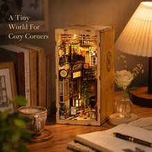 HANTANG STYLE Light-Up Miniature House Kit | Lantern Street DIY Book Nook