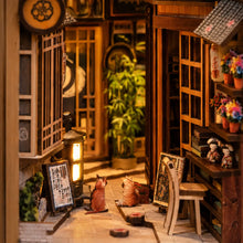 HANTANG STYLE Light-Up Miniature House Kit | Lantern Street DIY Book Nook