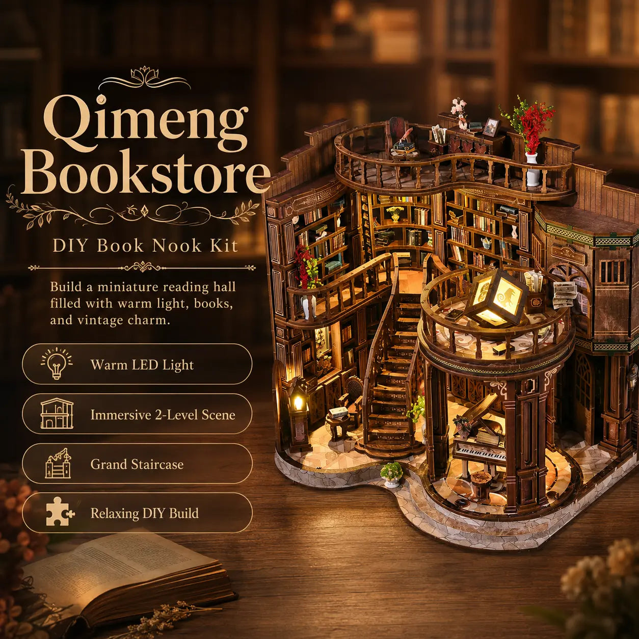 Dreamy Bookshop DIY Book Nook Kit