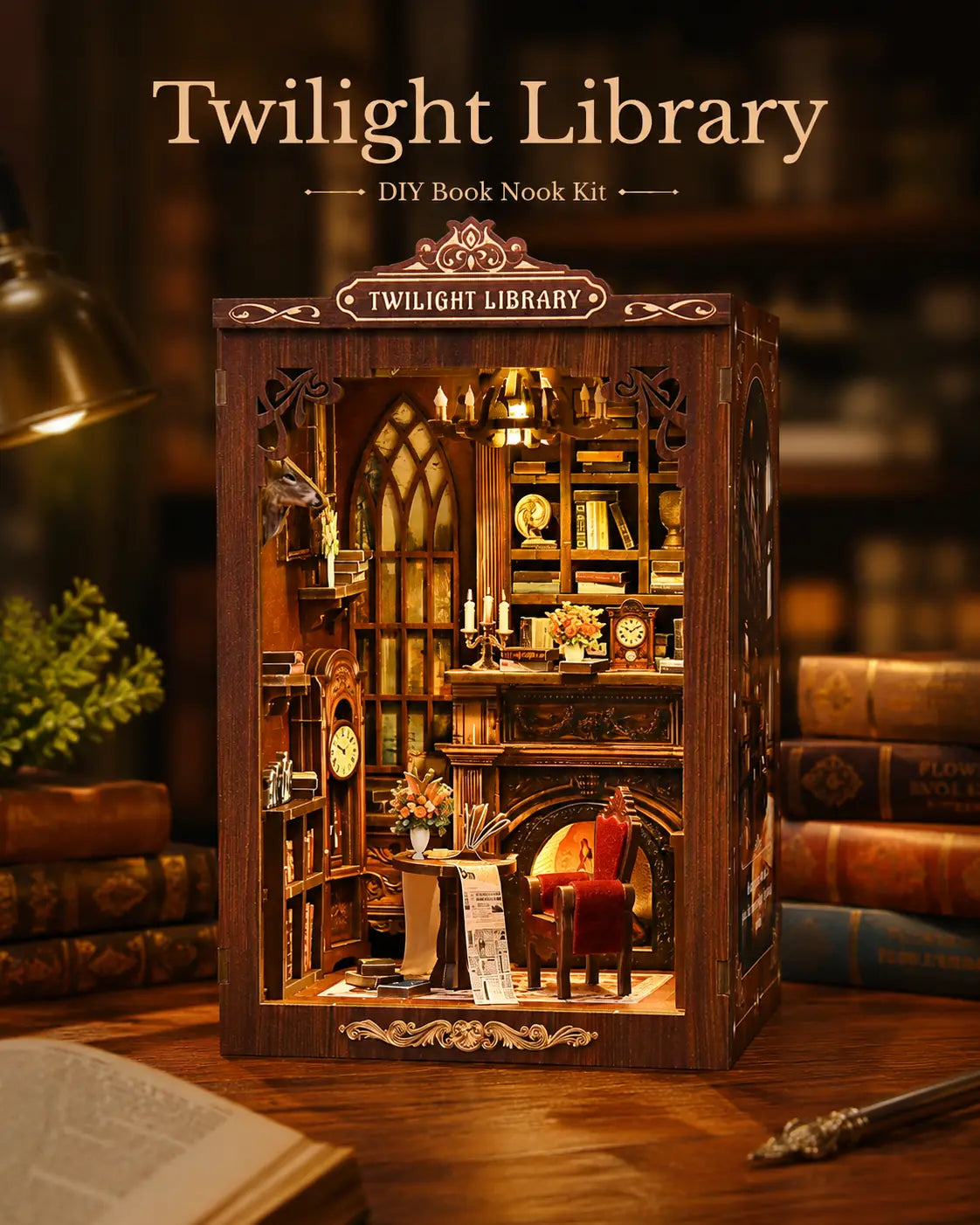 Twilight Library DIY Book Nook Kit