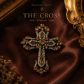 Vintage Crystal Cross Brooch – Oriental Gothic Jewelry Pin hantangstyle