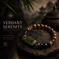 Verdant Serenity Jade Bracelet – Spiritual Wood & Smoky Quartz Energy Bracelet HANTANG STYLE
