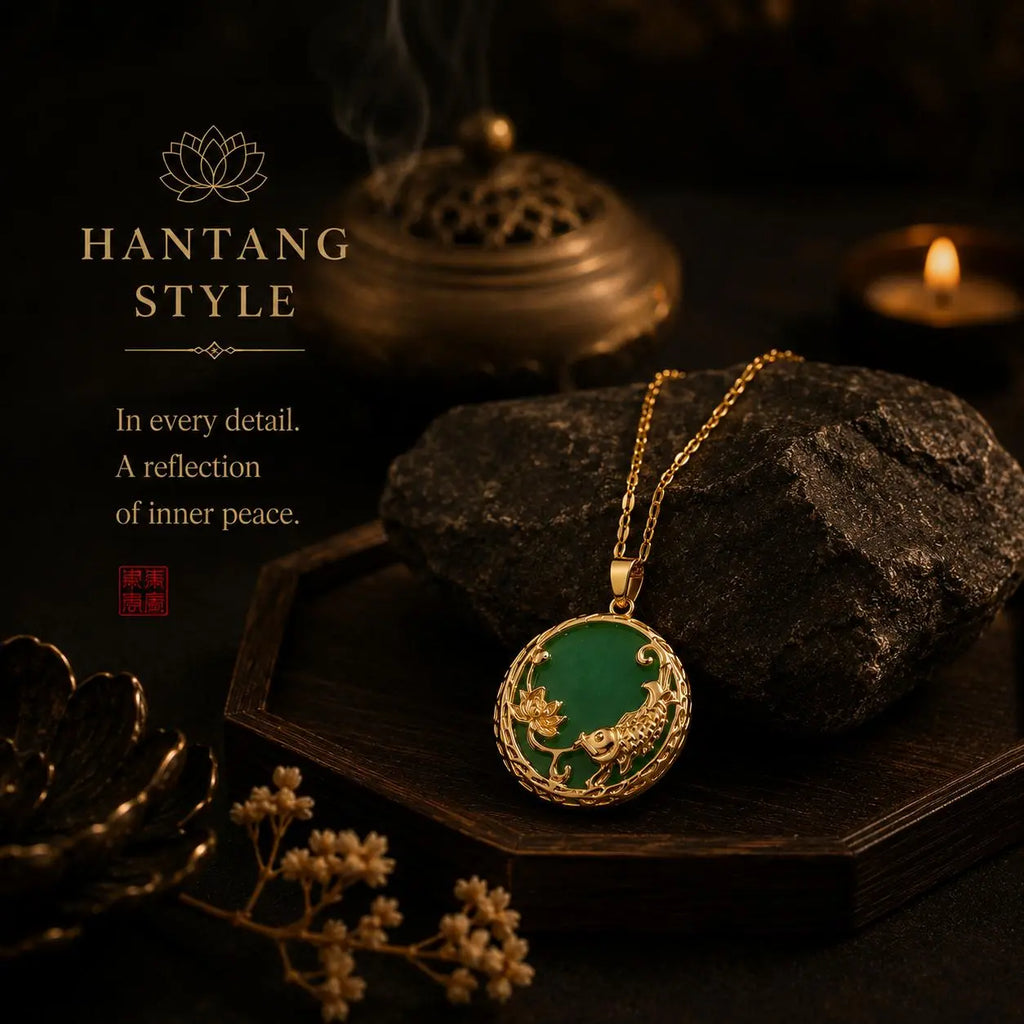 Zen Ritual Pendant – Handcrafted Oriental Necklace for Mindful Living HanTang Studio