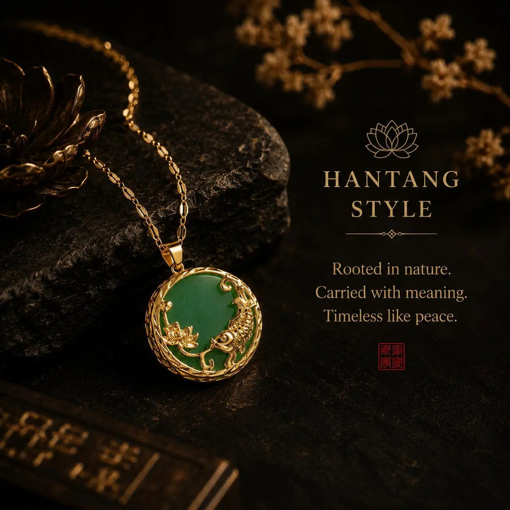 Zen Ritual Pendant – Handcrafted Oriental Necklace for Mindful Living HanTang Studio