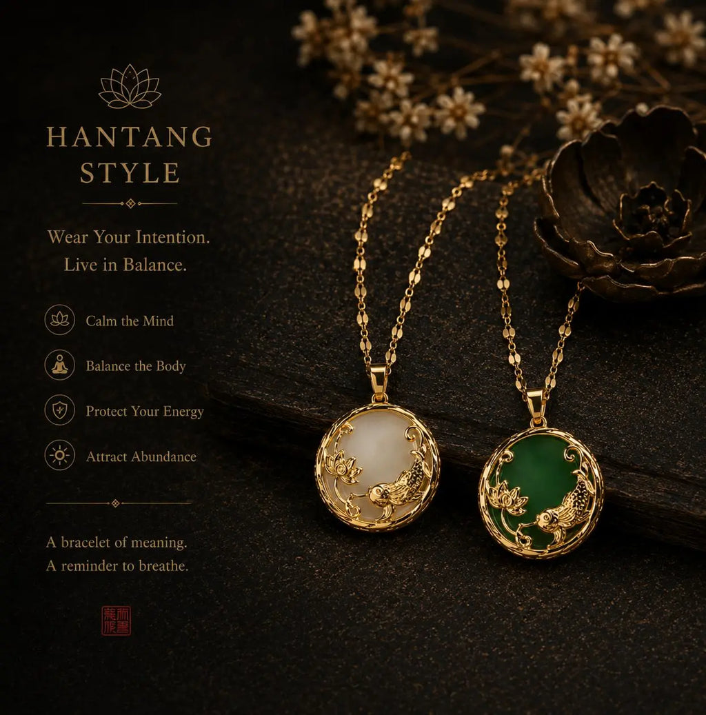 Zen Ritual Pendant – Handcrafted Oriental Necklace for Mindful Living HanTang Studio