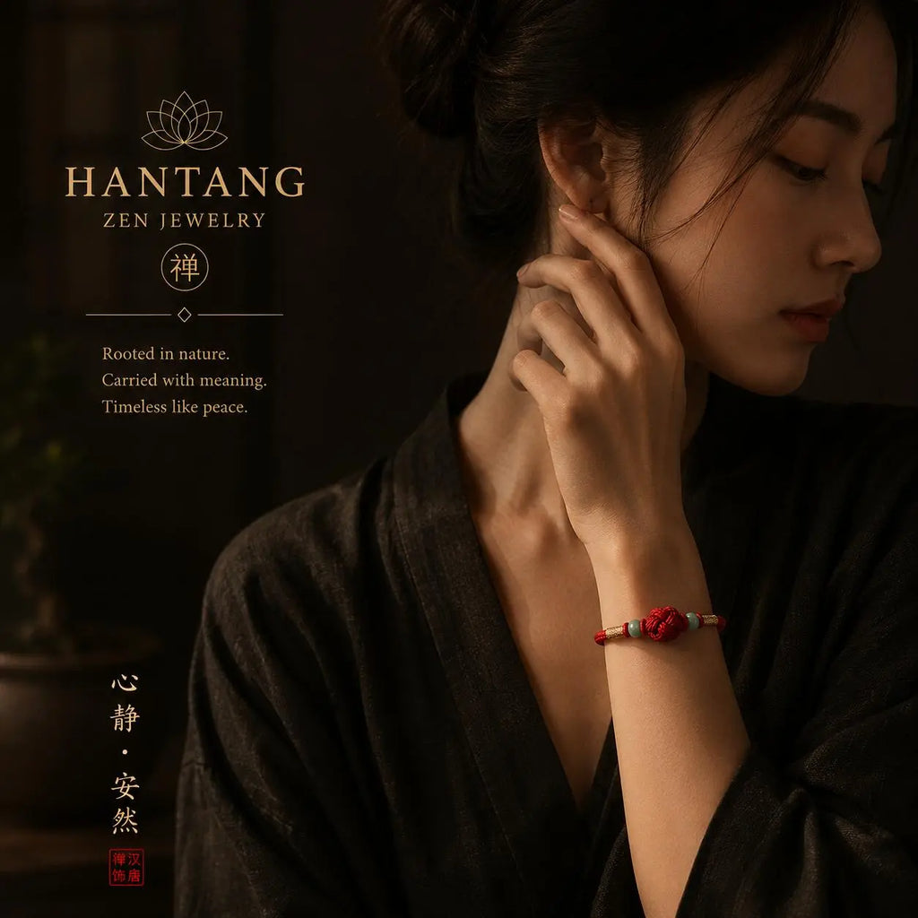 Red Fate Knot Bracelet — Eastern Spiritual Protection Jewelry HANTANG STYLE