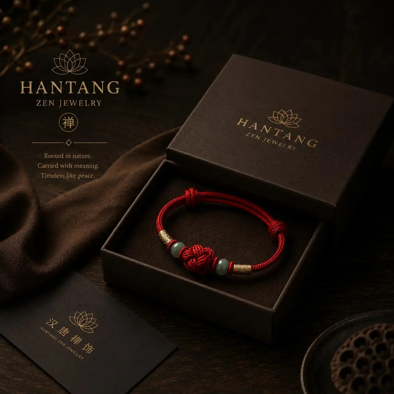 Red Fate Knot Bracelet — Eastern Spiritual Protection Jewelry HANTANG STYLE