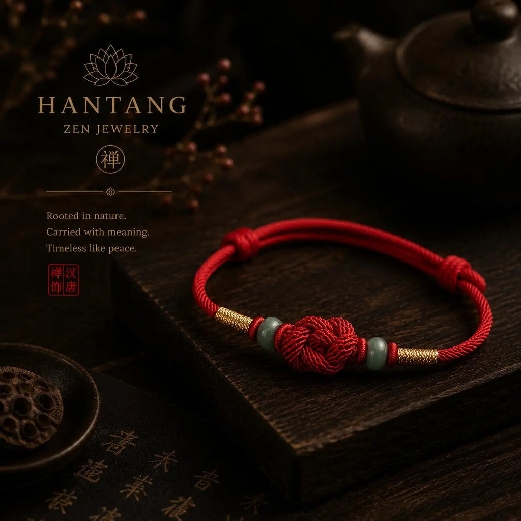 Red Fate Knot Bracelet — Eastern Spiritual Protection Jewelry HANTANG STYLE