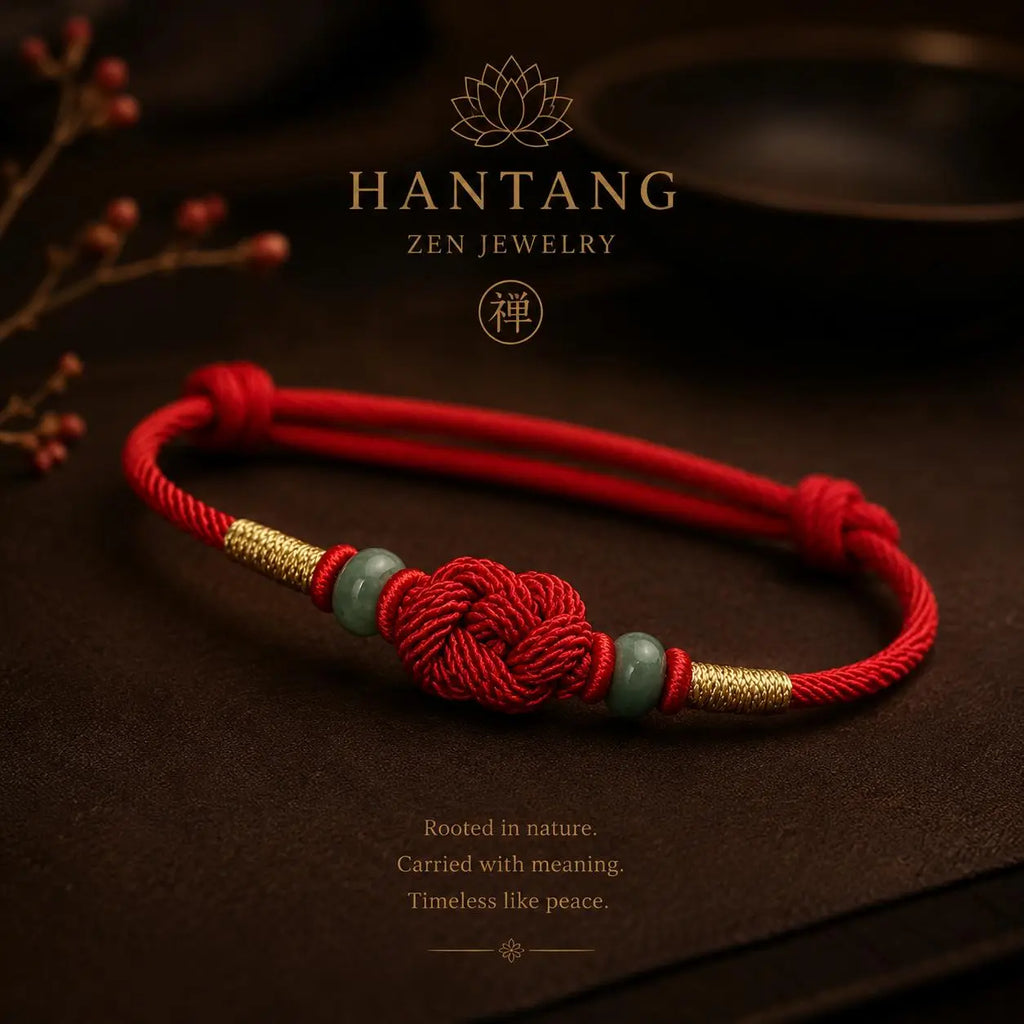 Red Fate Knot Bracelet — Eastern Spiritual Protection Jewelry HANTANG STYLE