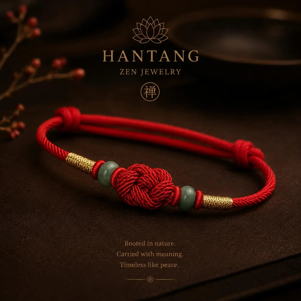 Red Fate Knot Bracelet — Eastern Spiritual Protection Jewelry HANTANG STYLE