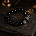 Black Pixiu Obsidian Bracelet — Eastern Wealth & Protection Jewelry HANTANG STYLE