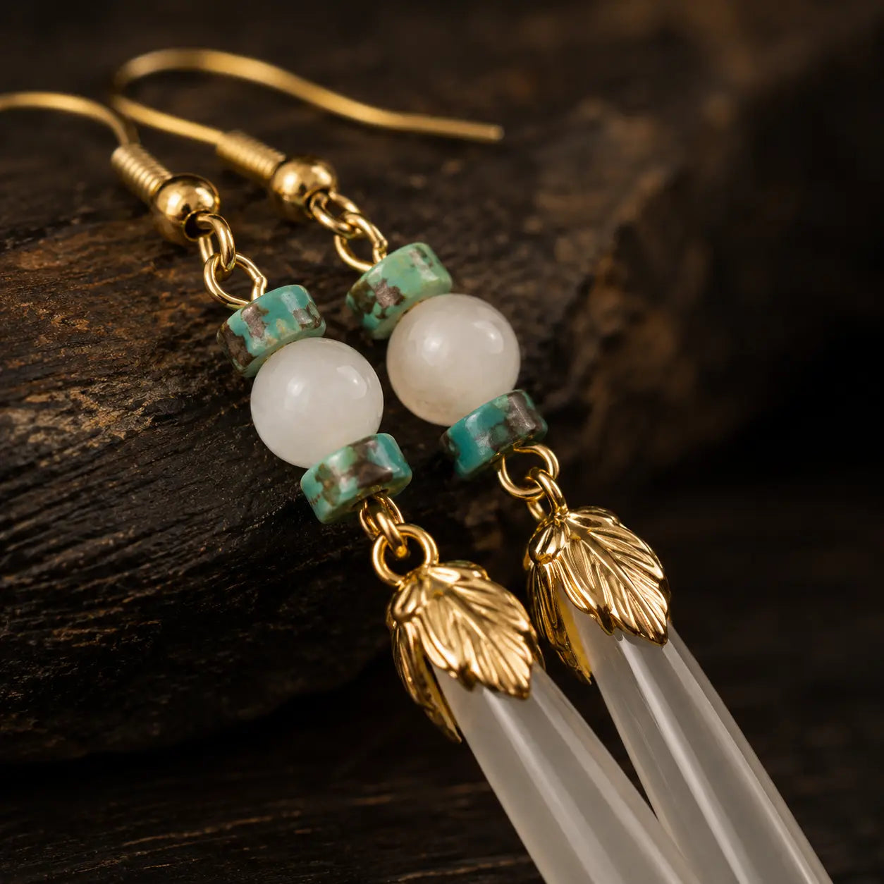 Jade Dew Drop Earrings