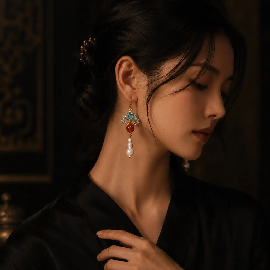 Palace Pearl Lantern Earrings