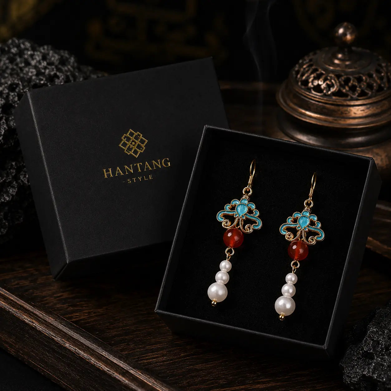 Palace Pearl Lantern Earrings