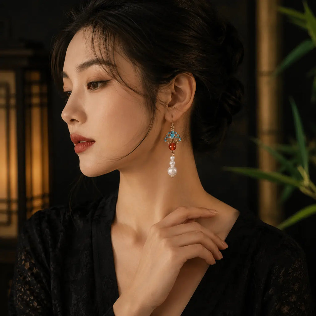 Palace Pearl Lantern Earrings