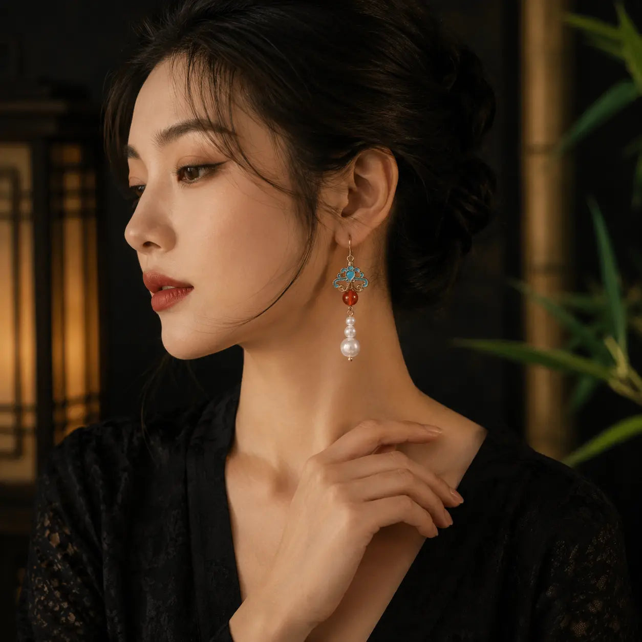 Palace Pearl Lantern Earrings