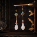 Blossom Moon Jade Earrings