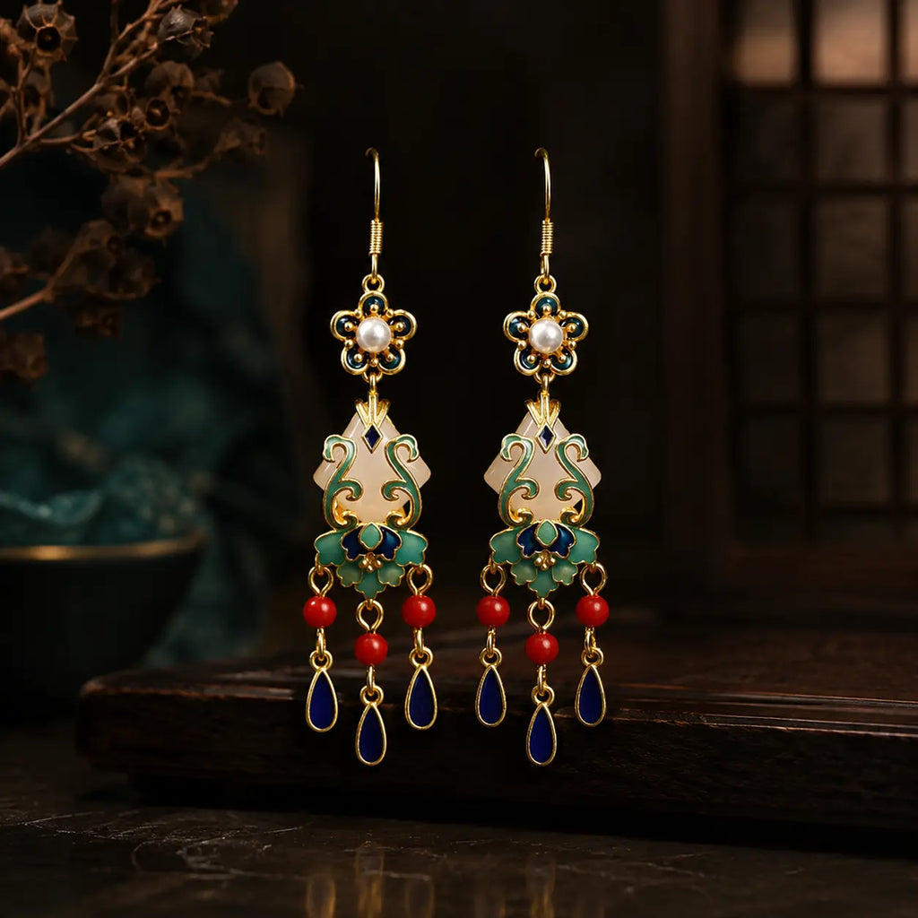 Imperial Lantern Court Earrings