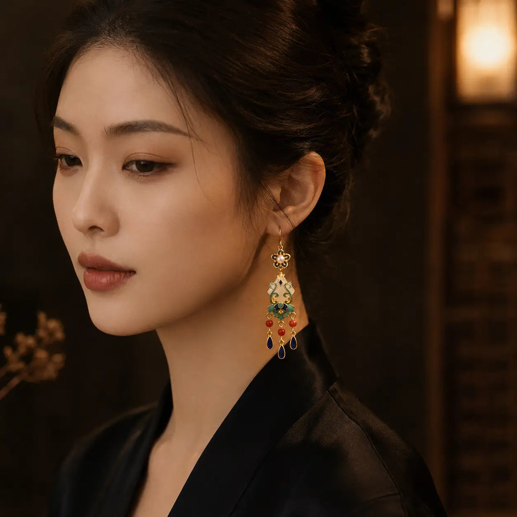 Imperial Lantern Court Earrings