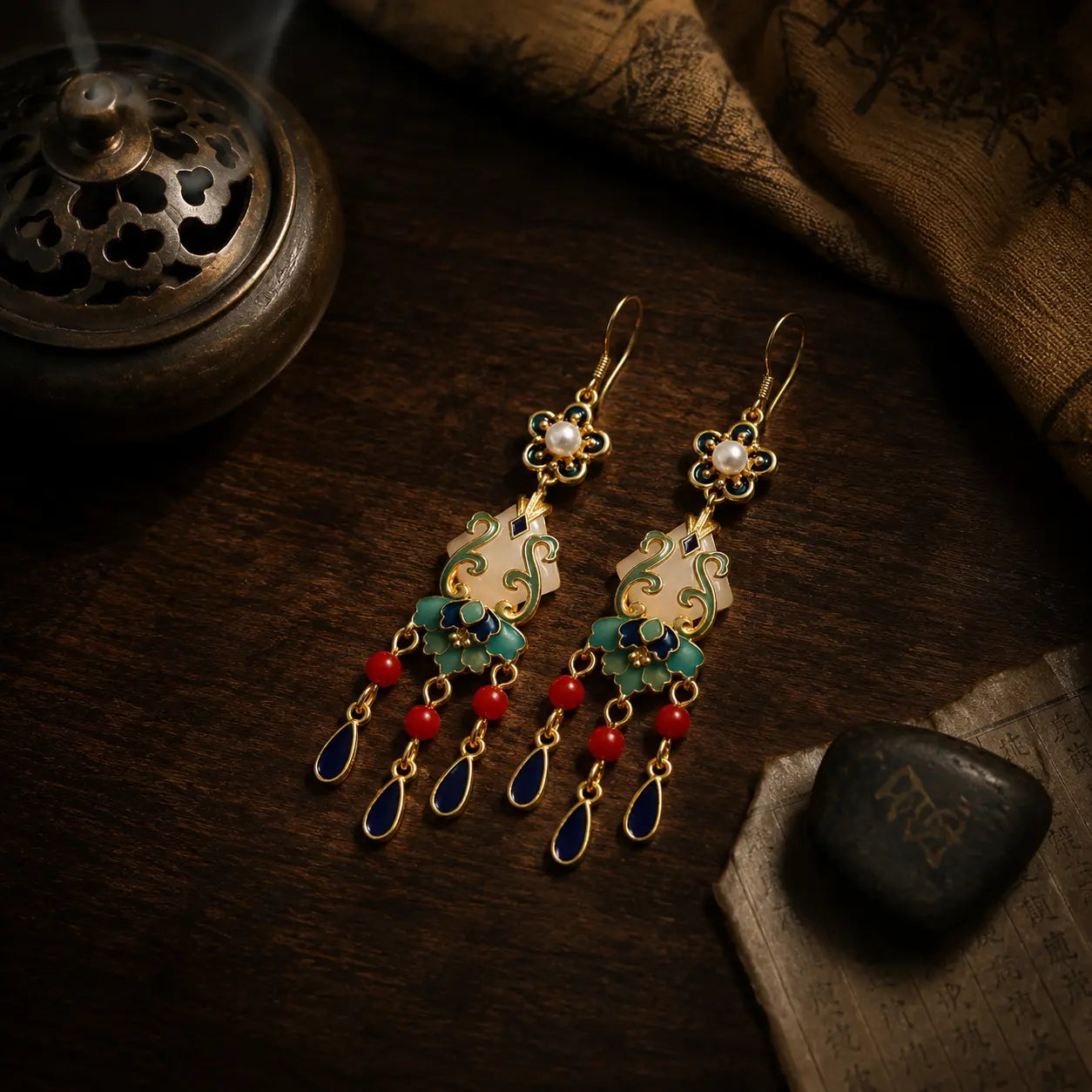 Imperial Lantern Court Earrings