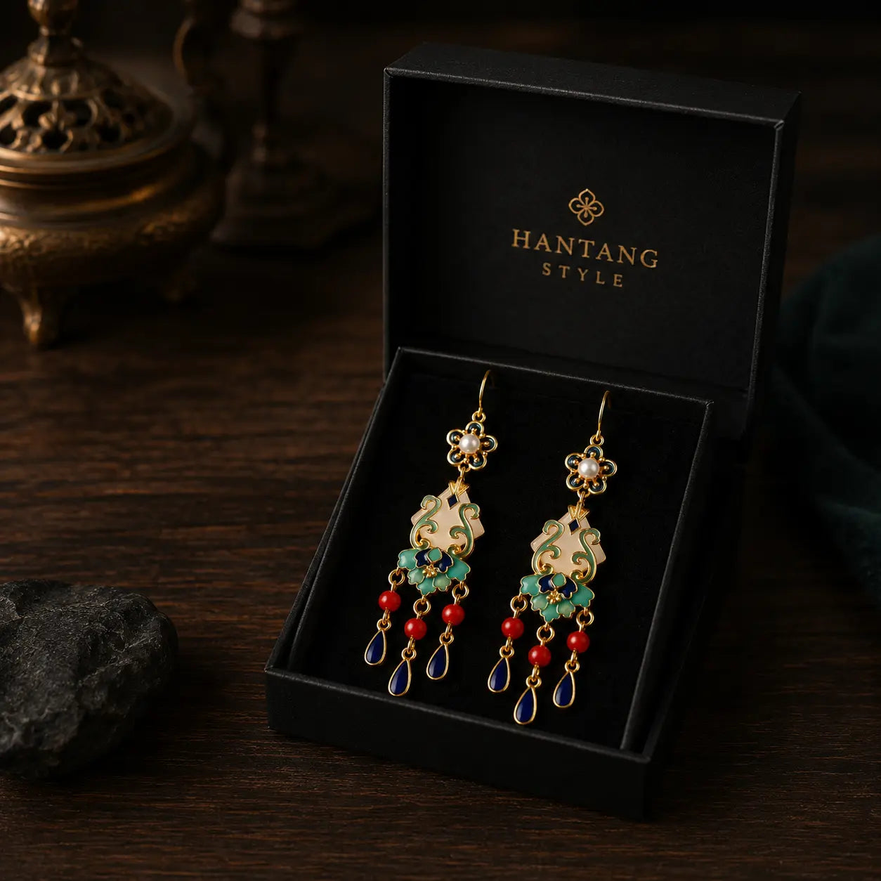 Imperial Lantern Court Earrings