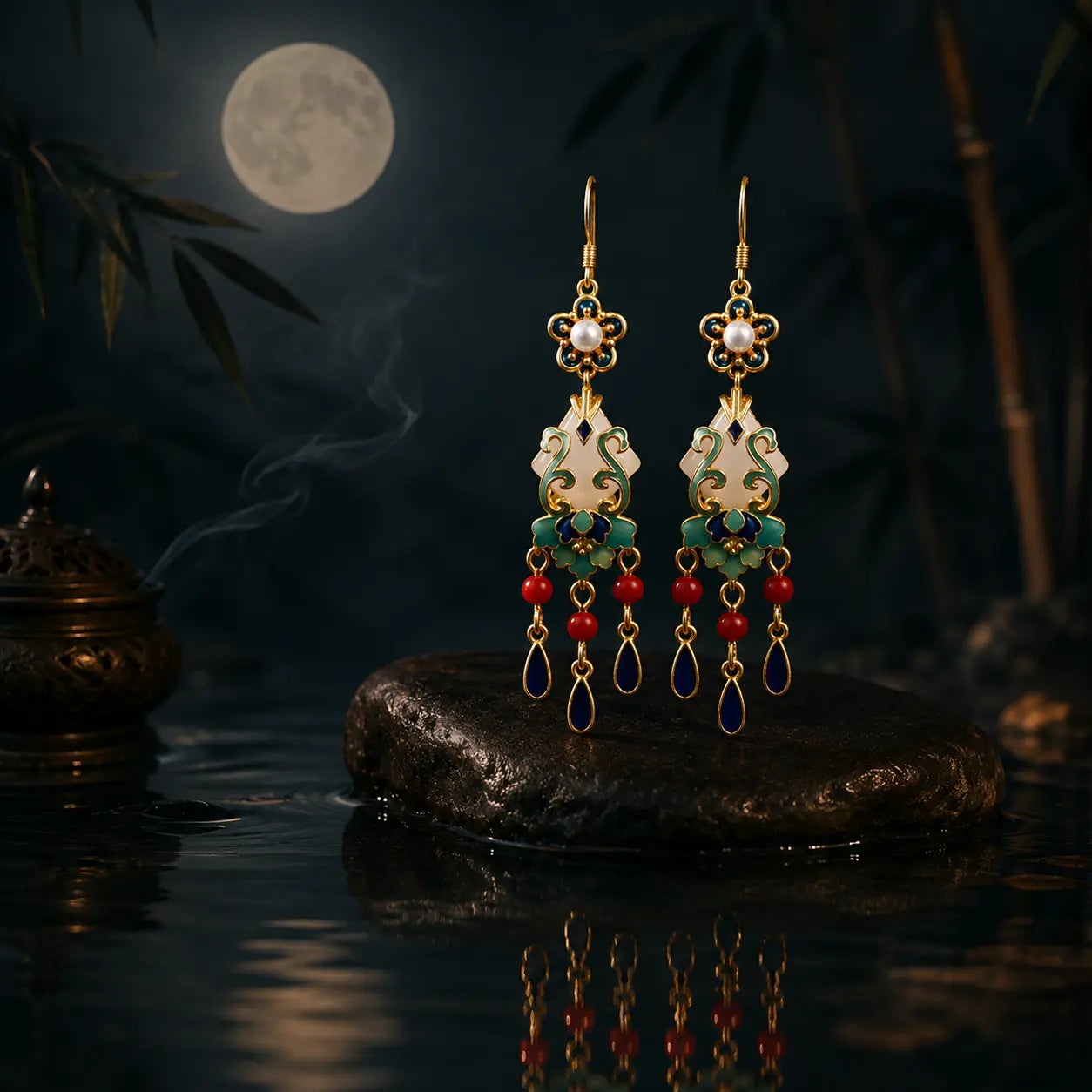 Imperial Lantern Court Earrings