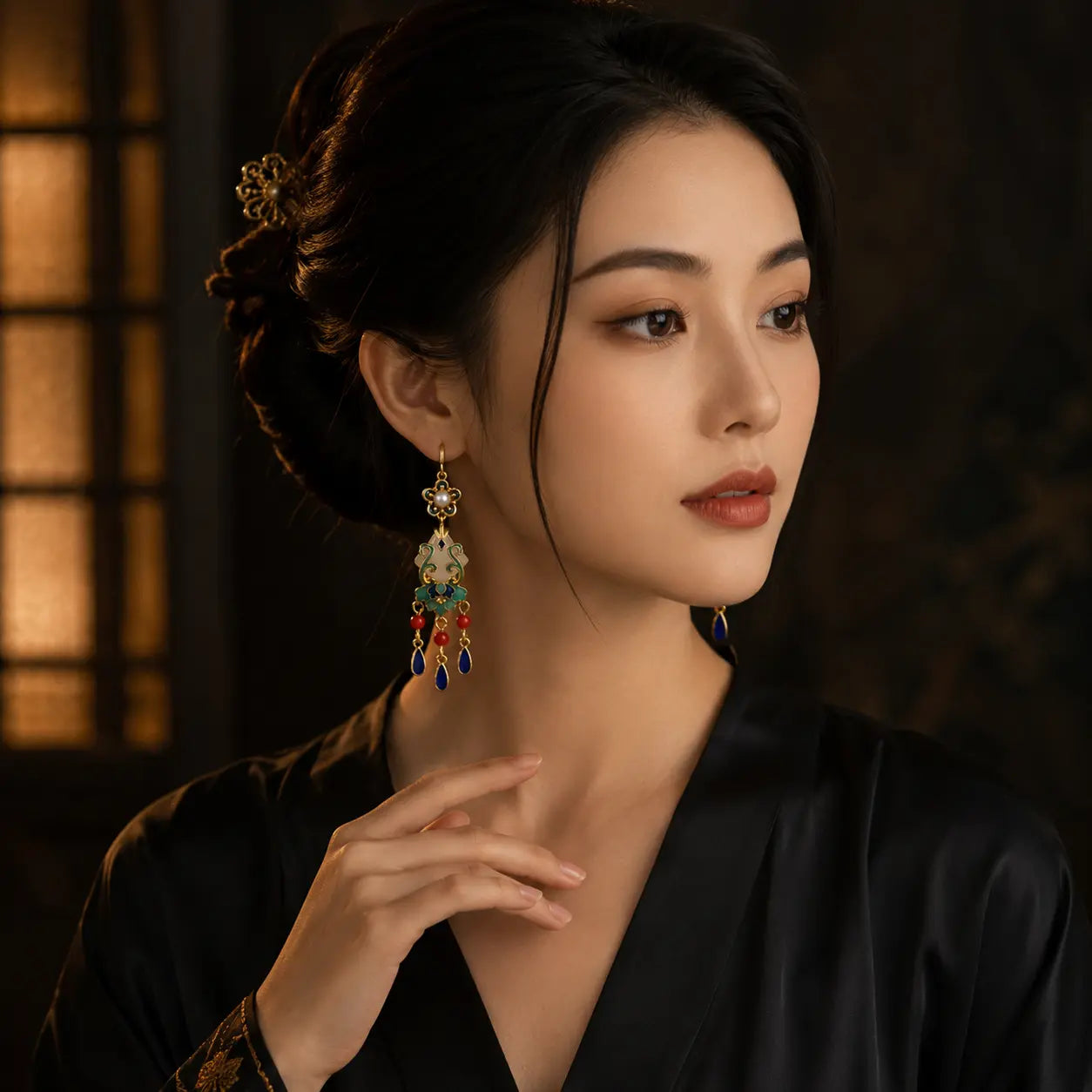 Imperial Lantern Court Earrings