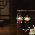 Lotus Palace Lantern Earrings