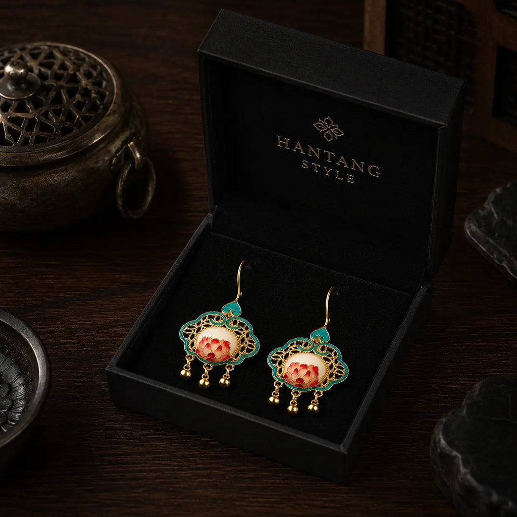 Lotus Palace Lantern Earrings