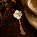 Orchid Moon Tassel Brooch