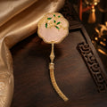 Golden Blossom Palace Tassel Brooch