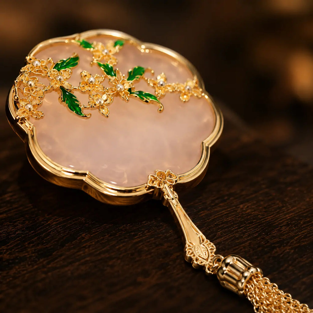 Golden Blossom Palace Tassel Brooch