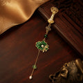 Imperial Lotus Garden Tassel Brooch