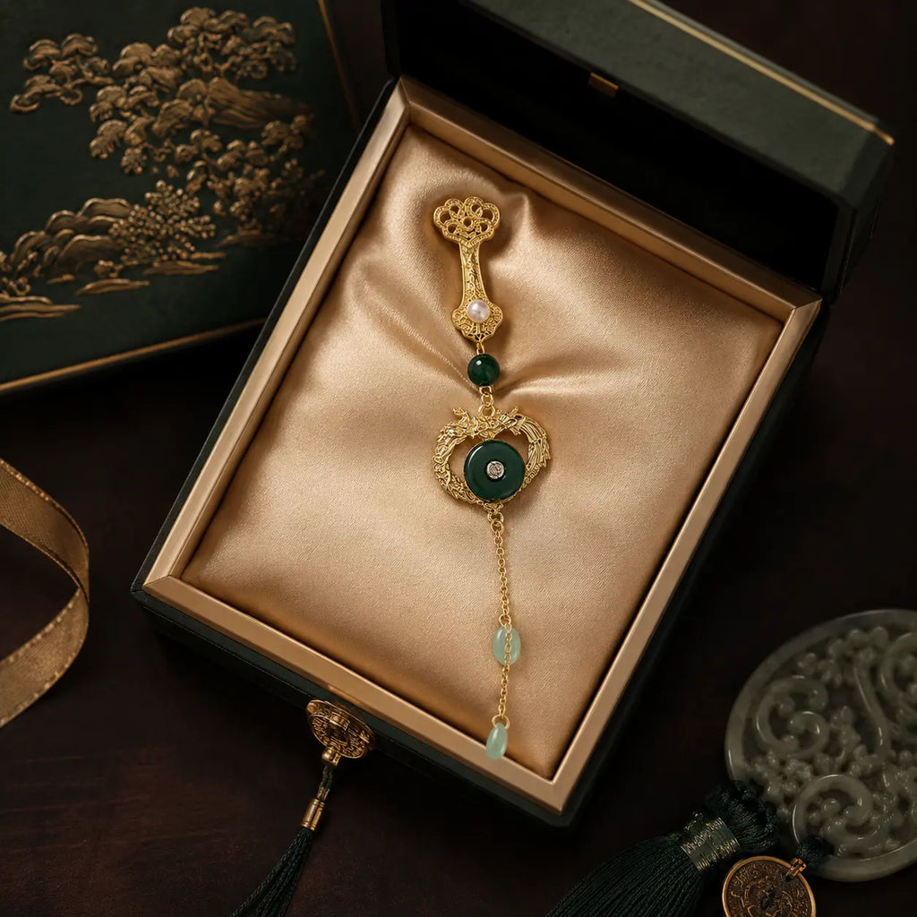 Phoenix Jade Palace Tassel Hairpin