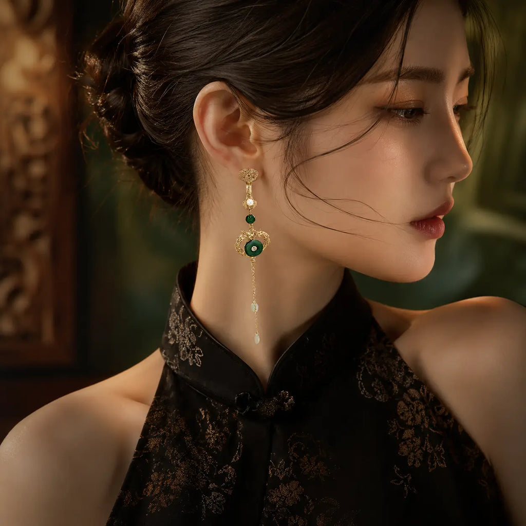 Phoenix Jade Palace Tassel Hairpin