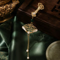 Imperial Fan Pearl Tassel Hairpin