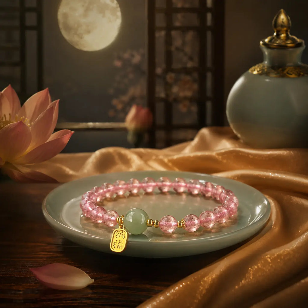 Blush Jade Fortune Bracelet