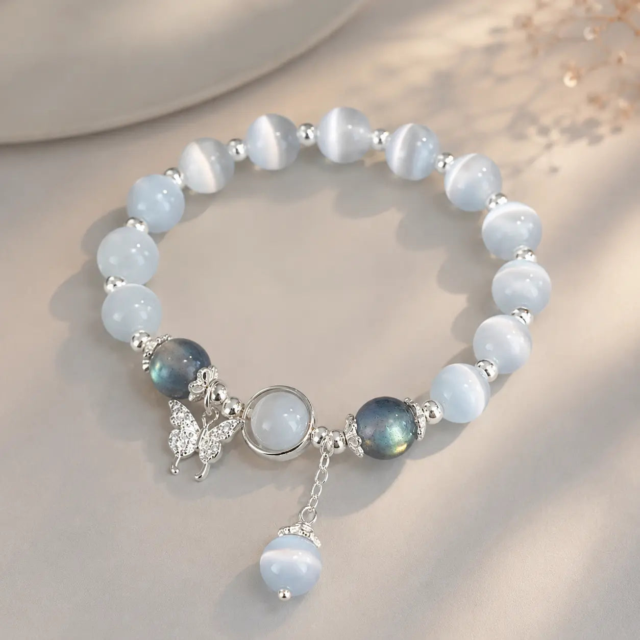 Moon Butterfly Jade Bracelet