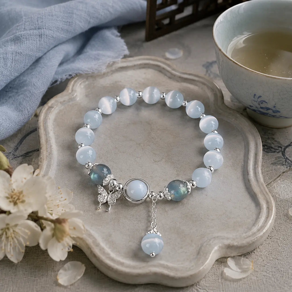 Moon Butterfly Jade Bracelet