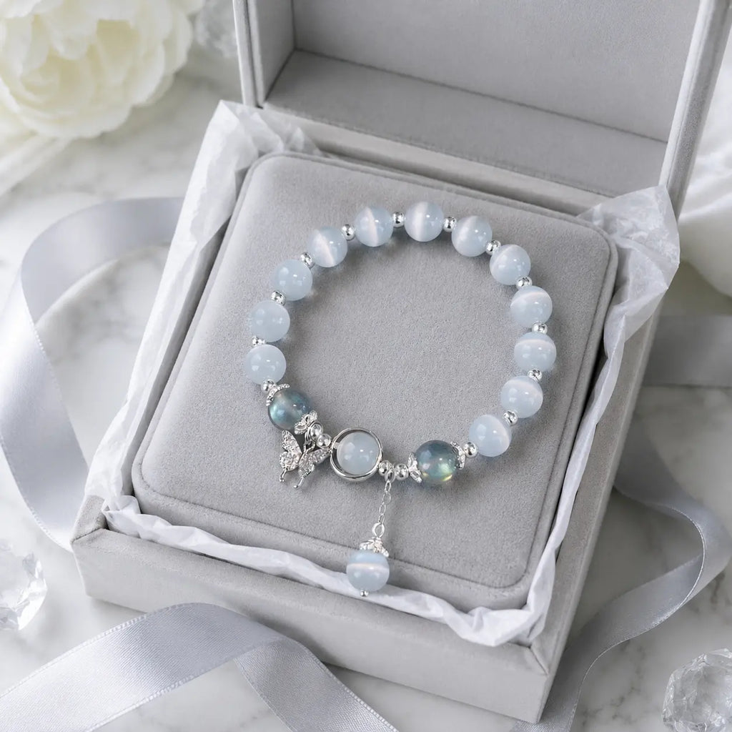 Moon Butterfly Jade Bracelet