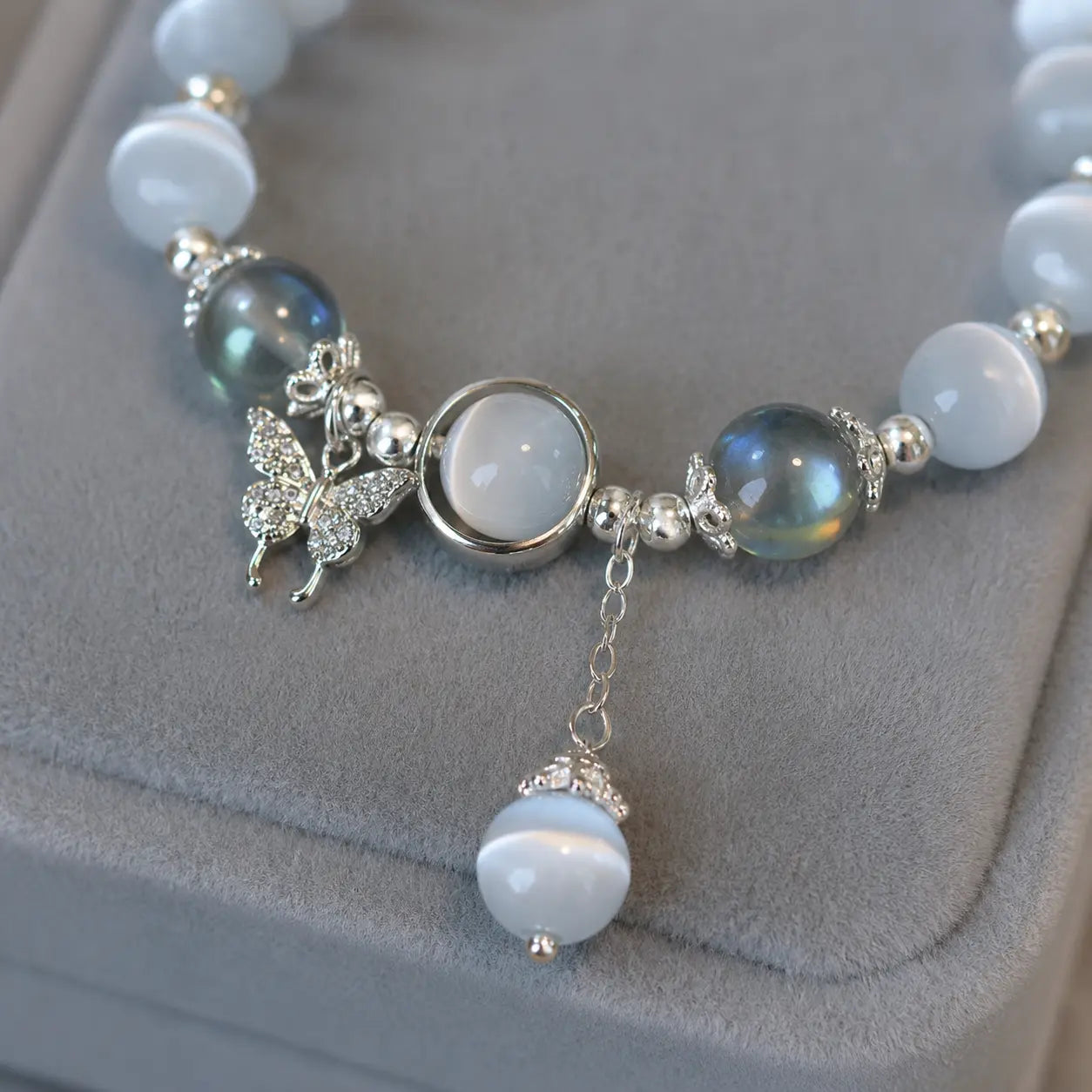 Moon Butterfly Jade Bracelet