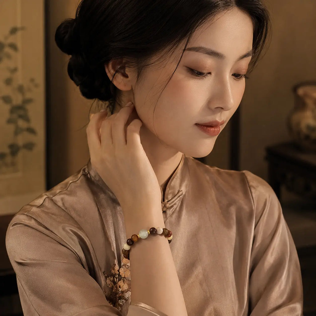 Earth Harmony Jade-Inspired Bracelet