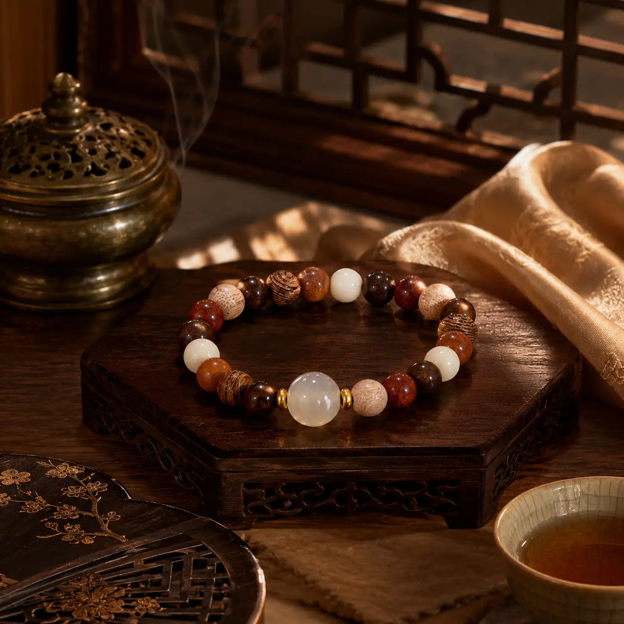 Earth Harmony Jade-Inspired Bracelet