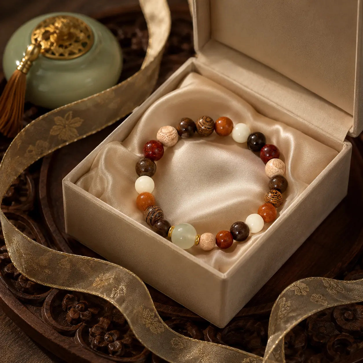 Earth Harmony Jade-Inspired Bracelet