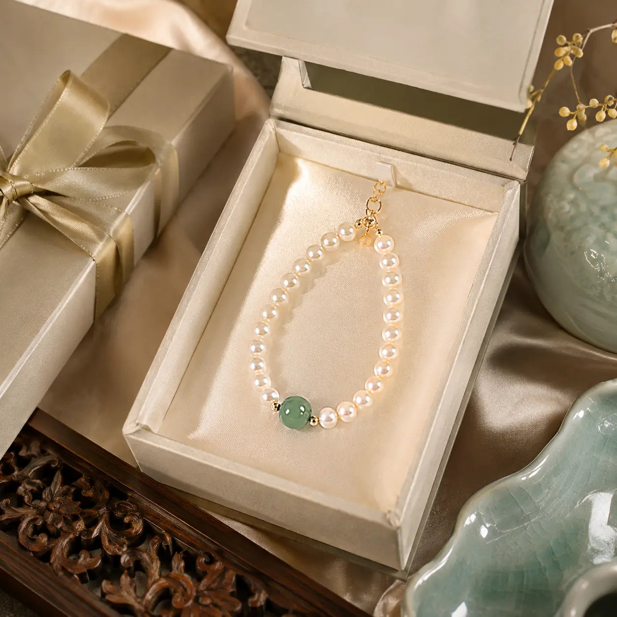 Imperial Pearl Jade-Inspired Necklace