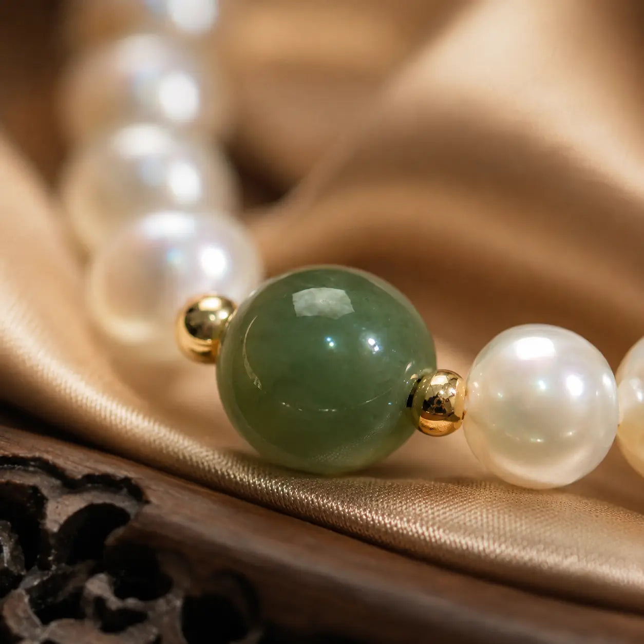 Imperial Pearl Jade-Inspired Necklace