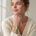 Jade Bloom Tassel Bracelet